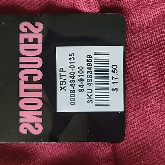 BNWT Dark Red Off Shoulder Long Sleeve Shirt (XS) - Picture 4 of 4